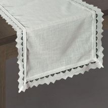 Nappe Décorative 35x180 Cm Blanche