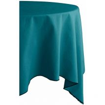 Nappe en coton teint lavé - paon - 160 x 200 cm