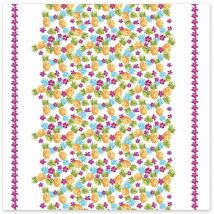 Nappe en coton Exotic 150 x 150 cm