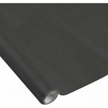 Douceur D'intérieur - Nappe en papier Damasse 1.18 x 5 m Vitamina Noir