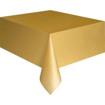 Nappe en plastique doré