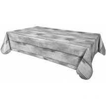 Nappe en toile cirée rectangulaire effet bois Planche