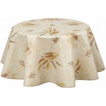 Nappe en toile cirée ronde provençale Moisson