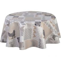 Nappe en toile cirée ronde Baco