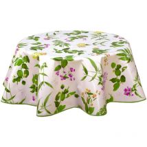 Nappe en toile cirée ronde Botanique
