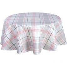 Nappe en toile cirée ronde Carreau