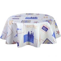 Nappe en toile cirée ronde Dune