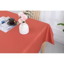 Nappe Enduite Avec Traitement Antitache Terracotta Carrée 180 X 180 Cm