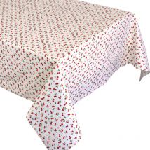 Nappe enduite cerises Rectangulaire 150x350 cm