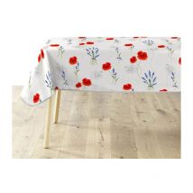 Nappe Imprimé 'Sisteron' 140x240cm Blanc