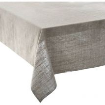 Nappe rectangulaire en coton Jacquard Argent 140 x 360 cm