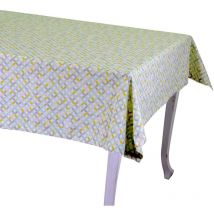 Nappe optique vert clair ourlet cm2.5rectangulaire cm140x240