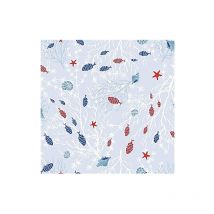 Nappe polyester 140x240cm moana bleu sur cintre Access Deco