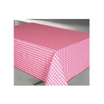 Nappe polyester 140x240cm vichy rouge sur cintre Access Deco