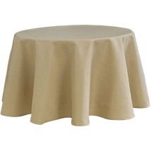 Nappe ronde anti-tâches 160 cm – 100% Polyester – Finition ourlée – Longueur, Largeur, Matières – ACCESS DECO