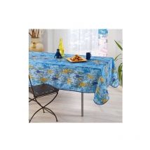 Nappe Provensale Rectangle Anti Tache Glycine bleu 3m homeflair