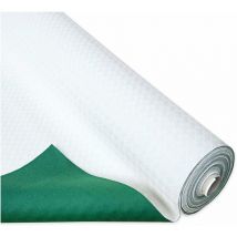 Emmevi Mv S.p.a. - Nappe Pvc Protect Table Moletton Doux Antidérapant AntiTaches Antichoc Blanc Vert - 140x100 cm