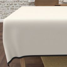 Nappe rectangle anti-tâches en microfibre lavée 160x270 cm boheme lin, par Soleil d'Ocre