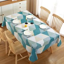 Nappe Rectangulaire Antitache,Triomphe Nappe Imperméable de Table, 140x140 cm pvc Nappe, Lavable Entretien Facile Nappe, pour Table à Manger Picnic