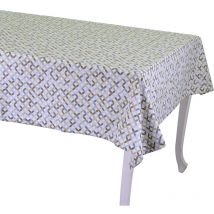 Nappe rectangulaire beige optique cm140x240