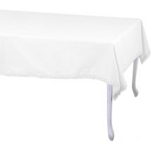 Nappe rectangulaire blanche Amelie cm140x240