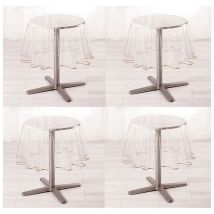 Nappe Imperméable Ronde transparente En pvc - d 180 Cm - taupe