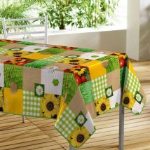 Nappe rectangulaire toile cirée 140x240cm Patchfleur
