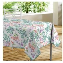 Douceur D'intérieur - Nappe rectangulaire vert, polyester, 150 x 200 cm