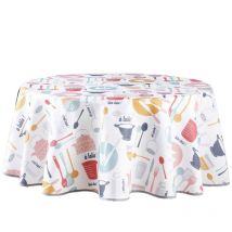 Nappe ronde antitache a table