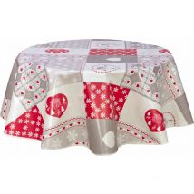 Nappe ronde en toile cirÇe campagne Audrey