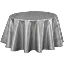 Nappe ronde en toile cirée design uni Lazure