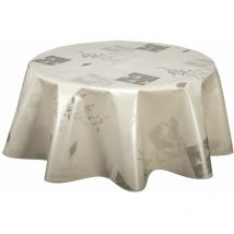 Nappe ronde en toile cirée Etamines