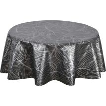 Nappe ronde en toile cirée nacrée – 150 cm – 89% PVC, 11% polypropylène – CPM