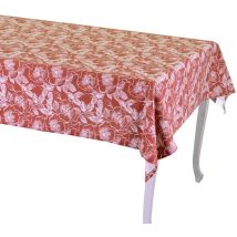 Nappe rose sauvage rouge brique cm140x240