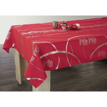 Nappe Shiny - Entretien Facile Rouge - 150 x 350 cm