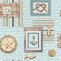 Nappe Toile cirée au mètre Ancre