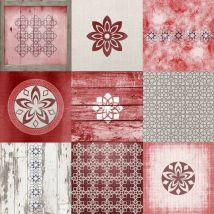 Nappe Toile cirée au mètre Polka Rouge