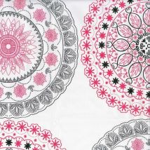 Nappe Toile cirée au mètre Rosaly Rose