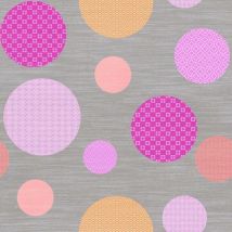 Nappe Toile cirée au mètre Modele Atolls Rose