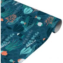 Nappe toile ciree au metre Oceania bleu