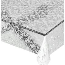 Emmevi Mv S.p.a. - Nappe Transparente Moderne AntiTaches Plastifié Couverture de Table en Pvc Brillant Dis.19 - 140x120 cm