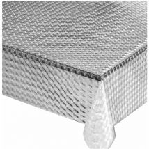 Nappe Transparente Moderne AntiTaches Plastifié Couverture de Table en Pvc Brillant Dis.4 - 140x200 cm