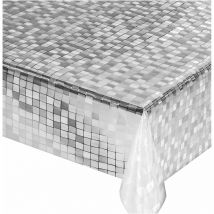 Emmevi Mv S.p.a. - Nappe Transparente Moderne AntiTaches Plastifié Couverture de Table en Pvc Brillant Dis.A - 140x340 cm