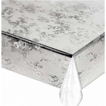 Emmevi Mv S.p.a. - Nappe Transparente Moderne AntiTaches Plastifié Couverture de Table en Pvc Brillant Dis.C - 140x380 cm