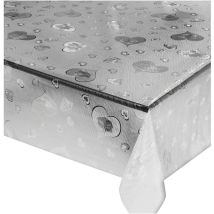 Emmevi Mv S.p.a. - Nappe Transparente Moderne AntiTaches Plastifié Couverture de Table en Pvc Brillant Dis.E - 140x300 cm