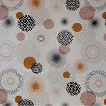Madeinnature - Nappe Très Épaisse Imprimée, Protège Table Type Gomme 2mm Tailles Et Motifs Au Choix, Nappe Anti-tache 140 X 400cm - Zoya Noir.