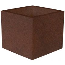 Moovere - narciso 60 Quadratischer Blumenkasten für den Innen- und Außenbereich für Pflanzen und Blumen Sehr witterungsbeständig. Hergestellt aus