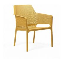 Gartensessel ' Nardi Net Relax', für Bar und Restaurant aus Polypropylen-Glasfaser -Packung mit 1 Stück / Senf
