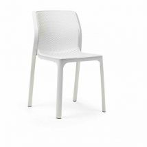 Stuhl ' Nardi Bit' Gartenmöbel, für Bar und Restaurant aus Polypropylen-Glasfaser -Packung mit 6 Stück / Weiss