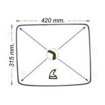 NARDI GUARNIZIONE PORTA FORNO NARDI DA 60CM misure 31,5 X 42